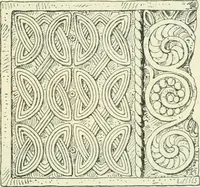 An illustration from Die älteste Kunst, insbesondere di Baukunst, der Germanen (1909)