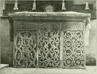 An illustration from Die älteste Kunst, insbesondere di Baukunst, der Germanen (1909)