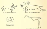 An illustration from Die Malereien der Buschmänner in Südafrika (1910)