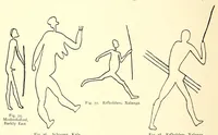 An illustration from Die Malereien der Buschmänner in Südafrika (1910)