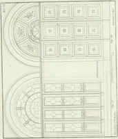 An illustration from Die Mappe des Bautischlers : oder, Ideen zu Thorwegen, Hausthüren, Doppelthüren, Vorsetzern, Stubenthüren, Gewölbethüren, Glasthüren, Bogen- und andern Fenstern, mit ihrem vergrössert dargestellten Grund- und Profilriss und dem beigefügten Maassstabe : zum Gebrauche für Architecten, Decorateurs, Baugewerken, Tischler, Glaser, Bildhauer und Freunde der Baukunst : mit besonderer Rücksicht auf leichte Ausführbarkeit der im Praktischen oft schwer zu hebenden Schwierigkeiten und auf die Anwendung bei alten, neu zu decorirenden Gebäuden : auch als Vorlegeblätter anwendbar (1832)
