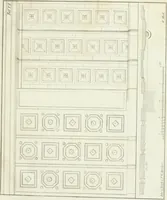 An illustration from Die Mappe des Bautischlers : oder, Ideen zu Thorwegen, Hausthüren, Doppelthüren, Vorsetzern, Stubenthüren, Gewölbethüren, Glasthüren, Bogen- und andern Fenstern, mit ihrem vergrössert dargestellten Grund- und Profilriss und dem beigefügten Maassstabe : zum Gebrauche für Architecten, Decorateurs, Baugewerken, Tischler, Glaser, Bildhauer und Freunde der Baukunst : mit besonderer Rücksicht auf leichte Ausführbarkeit der im Praktischen oft schwer zu hebenden Schwierigkeiten und auf die Anwendung bei alten, neu zu decorirenden Gebäuden : auch als Vorlegeblätter anwendbar (1832)