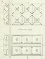 An illustration from Die Mappe des Bautischlers : oder, Ideen zu Thorwegen, Hausthüren, Doppelthüren, Vorsetzern, Stubenthüren, Gewölbethüren, Glasthüren, Bogen- und andern Fenstern, mit ihrem vergrössert dargestellten Grund- und Profilriss und dem beigefügten Maassstabe : zum Gebrauche für Architecten, Decorateurs, Baugewerken, Tischler, Glaser, Bildhauer und Freunde der Baukunst : mit besonderer Rücksicht auf leichte Ausführbarkeit der im Praktischen oft schwer zu hebenden Schwierigkeiten und auf die Anwendung bei alten, neu zu decorirenden Gebäuden : auch als Vorlegeblätter anwendbar (1832)