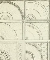An illustration from Die Mappe des Bautischlers : oder, Ideen zu Thorwegen, Hausthüren, Doppelthüren, Vorsetzern, Stubenthüren, Gewölbethüren, Glasthüren, Bogen- und andern Fenstern, mit ihrem vergrössert dargestellten Grund- und Profilriss und dem beigefügten Maassstabe : zum Gebrauche für Architecten, Decorateurs, Baugewerken, Tischler, Glaser, Bildhauer und Freunde der Baukunst : mit besonderer Rücksicht auf leichte Ausführbarkeit der im Praktischen oft schwer zu hebenden Schwierigkeiten und auf die Anwendung bei alten, neu zu decorirenden Gebäuden : auch als Vorlegeblätter anwendbar (1832)