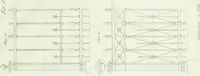 An illustration from Die Mappe des Bautischlers : oder, Ideen zu Thorwegen, Hausthüren, Doppelthüren, Vorsetzern, Stubenthüren, Gewölbethüren, Glasthüren, Bogen- und andern Fenstern, mit ihrem vergrössert dargestellten Grund- und Profilriss und dem beigefügten Maassstabe : zum Gebrauche für Architecten, Decorateurs, Baugewerken, Tischler, Glaser, Bildhauer und Freunde der Baukunst : mit besonderer Rücksicht auf leichte Ausführbarkeit der im Praktischen oft schwer zu hebenden Schwierigkeiten und auf die Anwendung bei alten, neu zu decorirenden Gebäuden : auch als Vorlegeblätter anwendbar (1832)