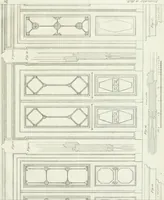 An illustration from Die Mappe des Bautischlers : oder, Ideen zu Thorwegen, Hausthüren, Doppelthüren, Vorsetzern, Stubenthüren, Gewölbethüren, Glasthüren, Bogen- und andern Fenstern, mit ihrem vergrössert dargestellten Grund- und Profilriss und dem beigefügten Maassstabe : zum Gebrauche für Architecten, Decorateurs, Baugewerken, Tischler, Glaser, Bildhauer und Freunde der Baukunst : mit besonderer Rücksicht auf leichte Ausführbarkeit der im Praktischen oft schwer zu hebenden Schwierigkeiten und auf die Anwendung bei alten, neu zu decorirenden Gebäuden : auch als Vorlegeblätter anwendbar (1832)