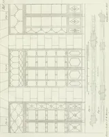 An illustration from Die Mappe des Bautischlers : oder, Ideen zu Thorwegen, Hausthüren, Doppelthüren, Vorsetzern, Stubenthüren, Gewölbethüren, Glasthüren, Bogen- und andern Fenstern, mit ihrem vergrössert dargestellten Grund- und Profilriss und dem beigefügten Maassstabe : zum Gebrauche für Architecten, Decorateurs, Baugewerken, Tischler, Glaser, Bildhauer und Freunde der Baukunst : mit besonderer Rücksicht auf leichte Ausführbarkeit der im Praktischen oft schwer zu hebenden Schwierigkeiten und auf die Anwendung bei alten, neu zu decorirenden Gebäuden : auch als Vorlegeblätter anwendbar (1832)