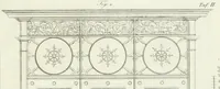 Picture 23 of 30 from Die Mappe des Bautischlers : oder, Ideen zu Thorwegen, Hausthüren, Doppelthüren, Vorsetzern, Stubenthüren, Gewölbethüren, Glasthüren, Bogen- und andern Fenstern, mit ihrem vergrössert dargestellten Grund- und Profilriss und dem beigefügten Maassstabe : zum Gebrauche für Architecten, Decorateurs, Baugewerken, Tischler, Glaser, Bildhauer und Freunde der Baukunst : mit besonderer Rücksicht auf leichte Ausführbarkeit der im Praktischen oft schwer zu hebenden Schwierigkeiten und auf die Anwendung bei alten, neu zu decorirenden Gebäuden : auch als Vorlegeblätter anwendbar (1832), leaf 52