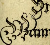 An illustration from Die mit teutschen Saiten überzogene, heilige Kron-Harffe, oder, Verfassung des gantzen Psalter Davids in teutsche Reim-Gebände : vermittelst sonderbarer darzu mit dem basso continuo, neu-verfertigter Kunst-Melodeyen ... (1680)