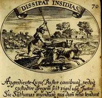 Picture 166 of 319 from Die mit teutschen Saiten überzogene, heilige Kron-Harffe, oder, Verfassung des gantzen Psalter Davids in teutsche Reim-Gebände : vermittelst sonderbarer darzu mit dem basso continuo, neu-verfertigter Kunst-Melodeyen ... (1680), leaf 404