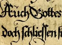 An illustration from Die mit teutschen Saiten überzogene, heilige Kron-Harffe, oder, Verfassung des gantzen Psalter Davids in teutsche Reim-Gebände : vermittelst sonderbarer darzu mit dem basso continuo, neu-verfertigter Kunst-Melodeyen ... (1680)