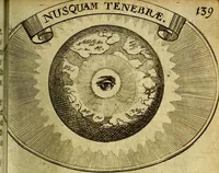 An illustration from Die mit teutschen Saiten überzogene, heilige Kron-Harffe, oder, Verfassung des gantzen Psalter Davids in teutsche Reim-Gebände : vermittelst sonderbarer darzu mit dem basso continuo, neu-verfertigter Kunst-Melodeyen ... (1680)