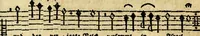 An illustration from Die mit teutschen Saiten überzogene, heilige Kron-Harffe, oder, Verfassung des gantzen Psalter Davids in teutsche Reim-Gebände : vermittelst sonderbarer darzu mit dem basso continuo, neu-verfertigter Kunst-Melodeyen ... (1680)