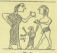 Picture 8 of 13 from Die nordische herkunft der Trojasage bezeugt durch den krug von Tragliatella : eine dritthalbtausendjährige urkunde : Nachtrag zu den Trojaburgen Nordeuropas (1893), leaf 35