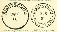 Picture 7 of 14 from Die postfreimarken und die entwertungen der deutschen postanstalten in den schutzgebieten und im auslande (1908), leaf 83