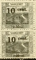An illustration from Die Postwertzeichen des Saargebietes, Saarkatalog (1922)
