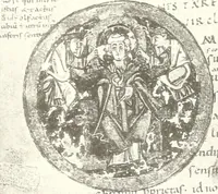 An illustration from Die Regensburger Buchmalerei des X. und XI. Jahrhunderts, Studien zur Geschichte der deutschen Malerei des frühen Mittelalters (1901)