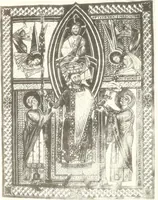 An illustration from Die Regensburger Buchmalerei des X. und XI. Jahrhunderts, Studien zur Geschichte der deutschen Malerei des frühen Mittelalters (1901)