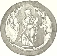 An illustration from Die Regensburger Buchmalerei des X. und XI. Jahrhunderts, Studien zur Geschichte der deutschen Malerei des frühen Mittelalters (1901)