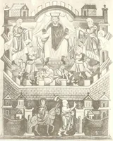 An illustration from Die Regensburger Buchmalerei des X. und XI. Jahrhunderts, Studien zur Geschichte der deutschen Malerei des frühen Mittelalters (1901)