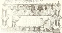 An illustration from Die Regensburger Buchmalerei des X. und XI. Jahrhunderts, Studien zur Geschichte der deutschen Malerei des frühen Mittelalters (1901)