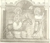 An illustration from Die Regensburger Buchmalerei des X. und XI. Jahrhunderts, Studien zur Geschichte der deutschen Malerei des frühen Mittelalters (1901)