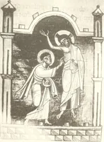 An illustration from Die Regensburger Buchmalerei des X. und XI. Jahrhunderts, Studien zur Geschichte der deutschen Malerei des frühen Mittelalters (1901)