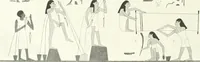 An illustration from Die Reliefs und Malereien des mittleren Reiches (VII.-XVII. Dynastie, ca. 2475-1580 v. Chr.) : Material zur agyptischen Kulturgeschichte (1922)