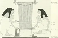 An illustration from Die Reliefs und Malereien des mittleren Reiches (VII.-XVII. Dynastie, ca. 2475-1580 v. Chr.) : Material zur agyptischen Kulturgeschichte (1922)