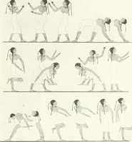 An illustration from Die Reliefs und Malereien des mittleren Reiches (VII.-XVII. Dynastie, ca. 2475-1580 v. Chr.) : Material zur agyptischen Kulturgeschichte (1922)