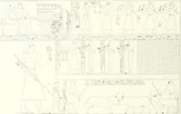 An illustration from Die Reliefs und Malereien des mittleren Reiches (VII.-XVII. Dynastie, ca. 2475-1580 v. Chr.) : Material zur agyptischen Kulturgeschichte (1922)