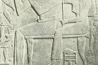 An illustration from Die Reliefs und Malereien des mittleren Reiches (VII.-XVII. Dynastie, ca. 2475-1580 v. Chr.) : Material zur agyptischen Kulturgeschichte (1922)