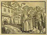 Picture 31 of 36 from Die ritterliche vnnd lobwirdige Reyss, des gestrengen vnd vber all ander weit erfarne Ritter, vnnd Landtfahrer, Herrn Ludovico Vartomans von Bolonia, sagend von den Landen Egypto, Syria, von beiden Arabia, Persia, India, vnd Ethiopia . (1548), leaf 198