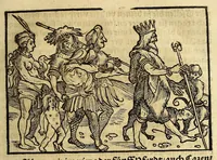An illustration from Die ritterliche vnnd lobwirdige Reyss, des gestrengen vnd vber all ander weit erfarne Ritter, vnnd Landtfahrer, Herrn Ludovico Vartomans von Bolonia, sagend von den Landen Egypto, Syria, von beiden Arabia, Persia, India, vnd Ethiopia . (1548)