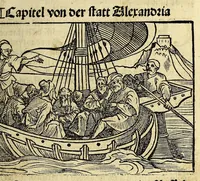 Picture 2 of 26 from Die ritterlich vnd lobwirdig Raiss des gestre[n]gen vnd über all ander weyt erfarnen Ritters vn[d] Landtfarers, Herren Ludowico Vartomans von Bolonia. Sagent vo[n] den Landen Egipto. Syria, vo[n] bayden Arabia. Persia. India. vn[d] Ethiopia . (1518), leaf 13