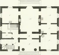 An illustration from Die schöne Landbaukunst, oder, Neue Ideen und Vorschriften zu Landgebäuden, Landhäusern und Oekonomie-Gebäuden im gefälligen : Ideen zu Gebäuden für öffentliche und Privatbelustigungen, ingleichen zu Gebäuden im ernsthaftern aber edlen Style, in Grundrissen, Aufrissen und Durchschnitten (1798)