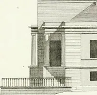An illustration from Die schöne Landbaukunst, oder, Neue Ideen und Vorschriften zu Landgebäuden, Landhäusern und Oekonomie-Gebäuden im gefälligen : Ideen zu Gebäuden für öffentliche und Privatbelustigungen, ingleichen zu Gebäuden im ernsthaftern aber edlen Style, in Grundrissen, Aufrissen und Durchschnitten (1798)