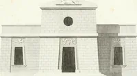 An illustration from Die schöne Landbaukunst, oder, Neue Ideen und Vorschriften zu Landgebäuden, Landhäusern und Oekonomie-Gebäuden im gefälligen : Ideen zu Gebäuden für öffentliche und Privatbelustigungen, ingleichen zu Gebäuden im ernsthaftern aber edlen Style, in Grundrissen, Aufrissen und Durchschnitten (1798)