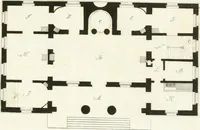 An illustration from Die schöne Landbaukunst, oder, Neue Ideen und Vorschriften zu Landgebäuden, Landhäusern und Oekonomie-Gebäuden im gefälligen : Ideen zu Gebäuden für öffentliche und Privatbelustigungen, ingleichen zu Gebäuden im ernsthaftern aber edlen Style, in Grundrissen, Aufrissen und Durchschnitten (1798)