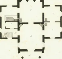 An illustration from Die schöne Landbaukunst, oder, Neue Ideen und Vorschriften zu Landgebäuden, Landhäusern und Oekonomie-Gebäuden im gefälligen : Ideen zu Gebäuden für öffentliche und Privatbelustigungen, ingleichen zu Gebäuden im ernsthaftern aber edlen Style, in Grundrissen, Aufrissen und Durchschnitten (1798)