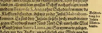 An illustration from Die sechtzehende Schifffahrt. Das ist: Journal, oder Beschreibung der wunderbaren Reise Wilhelm Schouten auss Hollandt, im Jahr 1615. 16. vnd 17. : Darinnen er eine neuwe Durchfahrt neben dem Freto Magellanico, welche bisshero noch vnbekannt gewesen, in die Suyd See entdeckt. Beneben Erzehlung, was für Land, Insuln, Leut, allda gefunden, vnd sich sonstan auff der Reise in der Suyd See zugetragen. Mit schönen Land Charten, vnd Kupfferstück erklärt (1619)