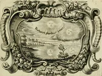 Picture 12 of 21 from Dies natalis serenissimi infantis et principis Boiorum, Maximiliana Emanuelis favoribus sanctorum, heroum crepundiis, et votis Patrum S.I. coronatus : in solemnibus baptismalibus (1662), leaf 14
