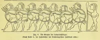 An illustration from Die Trojaburgen Nordeuropas : ihr Zusammenhang mit der indogermanischen Trojasage von der entführten und gefangenen Sonnenfrau (Syrith, Brunhild, Ariadne, Helena) : den Trojaspielen, Schwert- und Labyrinthtänzen zur Feier ihrer Lenzbefreiung (1893)