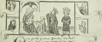 An illustration from Die typologischen Bilderkreise des Mittelalters in Österreich (1904)
