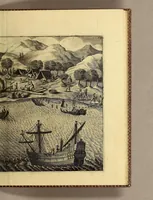 An illustration from Die vier vnd zwantzigste Schiffahrt, in welcher mit wahren Vmbständen beschrieben wird, erstlich Die denckwürdige Reyse nach Ost Indien, S. Wilhelm Issbrands Bontekuhe von Horn: vorgenommen den 28. Decemb. 1618. vnd vollbracht den 16. Novemb. 1625. : Demnach: eine andere Reyse, durch den Commandeur Türck Alberts Raven, nach Spitzbergen, im Jahr 1639. verrichtet. In welchen vnterschiedlich viel merckwürdige Händel vnd Fälle gründlich erzehlet werden. Beneben darzu nothwendigen Kupfferstücken. (1648)