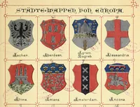 Picture 3 of 16 from Die Wappen der wichtigsten städte Europa's in chromolithographischen abbildungen (1902), leaf 15