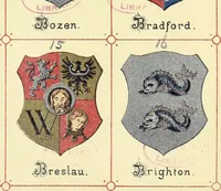 Picture 6 of 16 from Die Wappen der wichtigsten städte Europa's in chromolithographischen abbildungen (1902), leaf 17