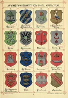 Picture 9 of 16 from Die Wappen der wichtigsten städte Europa's in chromolithographischen abbildungen (1902), leaf 23