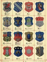 An illustration from Die Wappen der wichtigsten städte Europa's in chromolithographischen abbildungen (1902)