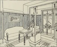 An illustration from Die Wohnung der Neuzeit (1908)